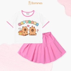 Set váy bé gái Capybara