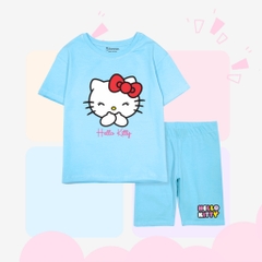 Đồ bộ bé gái Hello Kitty quần lửng dáng biker