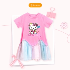 Váy bé gái hoạt hình Hello Kitty Bomines