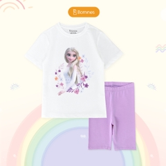 Đồ bộ lửng tay loe bé gái công chúa Elsa