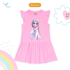 Váy bé gái tay cánh tiên babydoll công chúa Elsa
