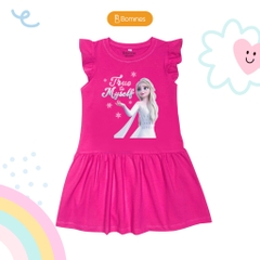 Váy bé gái tay cánh tiên babydoll công chúa Elsa