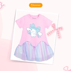 Váy bé gái hoạt hình Hello Kitty Bomines