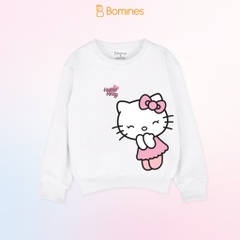 Áo bé gái Kuromi Bomines, Áo nỉ da cá cotton họa tiết cho bé 3 -12t, 14-40kg ATDSAN