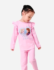 Đồ bộ bé gái mùa thu tay dài công chúa Elsa Anna