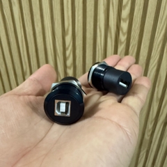 Đầu chuyển đổi USB B Sang USB A gắng mặt tủ phi 22mm