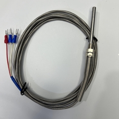 Cảm biến nhiệt độ PT100 OMRON E52L-P6D Ren M8 phi 5 X 50 dây 2M