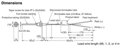 Cảm biến nhiệt độ loại K Omron E52-CA6D-N-2M