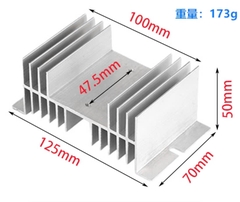 Đế tản nhiệt loại trung SSR 1 pha