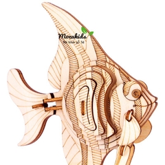 Đồ chơi lắp ráp gỗ 3D Mô hình Cá Vàng AngelFish Laser