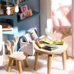 Mô hình nhà DIY Doll House Have a Nice Day Kèm Mica Chống bụi, Bộ dụng cụ, Keo dán và Bộ phát nhạc