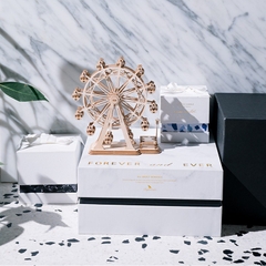 Đồ chơi lắp ráp gỗ 3D Mô hình Ferris Wheel - Tặng kèm đèn LED USB trang trí