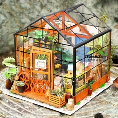 [BẢN QUỐC TẾ TIẾNG ANH] Đồ chơi lắp ráp gỗ 3D Mô hình DIY Doll House Kit Cathy is Flower DG104 Robotime