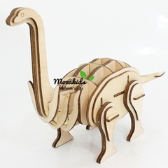 Đồ chơi lắp ráp gỗ 3D Mô hình Khủng long Brontosaurus