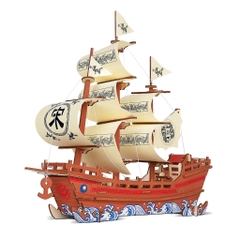 Đồ chơi lắp ghép gỗ 3D Mô hình Thuyền buồm Big Song Merchant Ship HG-A027 Laser