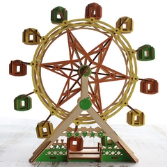 Đồ chơi lắp ráp gỗ 3D Mô hình Lucky Ferris Wheel