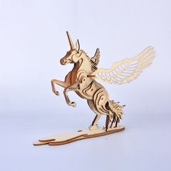 Đồ chơi lắp ráp gỗ 3D Mô hình Kỳ lân Unicorn Laser