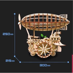 Đồ chơi lắp ráp gỗ 3D Mô hình Cơ động học Khí Cầu - Airship Robotime