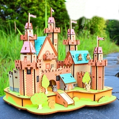 Đồ chơi lắp ghép gỗ 3D Mô hình Paradise Castle HD08