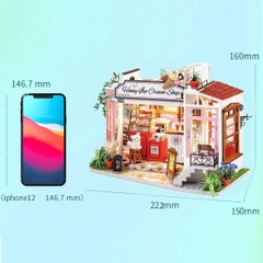 Mô hình nhà DIY Doll House Robotime Honey Ice-cream Shop DG148 Miniature