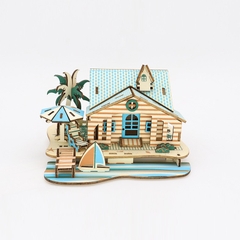 Đồ chơi lắp ráp gỗ 3D Mô hình Bali Island Villa