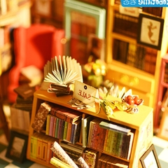 [BẢN QUỐC TẾ TIẾNG ANH] Đồ chơi lắp ráp gỗ 3D Mô hình Nhà DIY Doll House Sam's Study DG102 Robotime