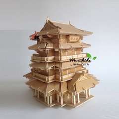 Đồ chơi lắp ráp gỗ 3D Mô hình Đằng Vương Các - Tặng kèm đèn LED USB trang trí
