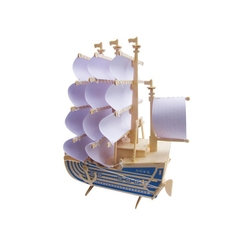 Đồ chơi lắp ráp gỗ 3D Mô hình Tàu Moby Dick Râu Trắng OnePiece