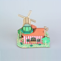 Đồ chơi lắp ráp gỗ 3D Mô hình Nhà gỗ Tulips Ranch