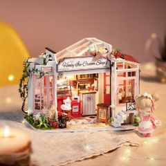 Mô hình nhà DIY Doll House Robotime Honey Ice-cream Shop DG148 Miniature