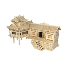 Đồ chơi lắp ráp gỗ 3D Mô hình Nhà Sàn
