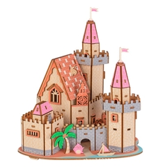 Đồ chơi lắp ghép gỗ 3D Mô hình Adventure Castle HD09