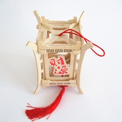 Đồ chơi lắp ráp gỗ 3D Mô hình Đèn Lồng Vuông