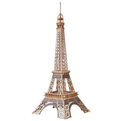Đồ chơi lắp ráp gỗ 3D Mô hình Tháp Eiffel Eiffel Tower HD-F001D - Tặng kèm đèn LED