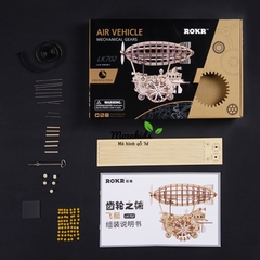 Đồ chơi lắp ráp gỗ 3D Mô hình Cơ động học Khí Cầu - Airship Robotime