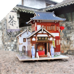 Đồ chơi lắp ráp gỗ 3D Mô hình Phòng Trà
