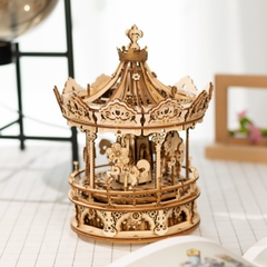 Mô hình Hộp nhạc Romantic Carousel AMK62 Mechanical Music Box