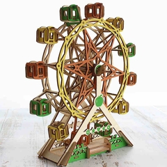 Đồ chơi lắp ráp gỗ 3D Mô hình Lucky Ferris Wheel