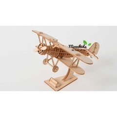 Đồ chơi lắp ráp gỗ 3D Mô hình Máy bay Biplane