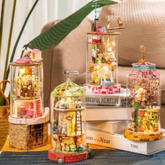 [BẢN QUỐC TẾ TIẾNG ANH] Mô hình nhà DIY Doll House Robotime Mysterious World DS001 - DS004 Glass Miniature
