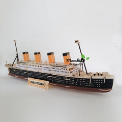Đồ chơi lắp ráp gỗ 3D Mô hình Tàu R.M.S Titanic - Tặng kèm đèn Led trang trí