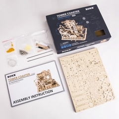 [BẢN QUỐC TẾ TIẾNG ANH] Mô hình Cơ động học Marble Run Tower Coaster LG504 Robotime