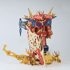 Đồ chơi lắp ráp gỗ 3D Mô hình Robot Transformers BZQ-042 Laser