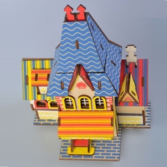 Đồ chơi lắp ráp gỗ 3D Mô hình Cửa hàng Hoa Pháp
