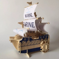 Đồ chơi lắp ráp gỗ 3D Mô hình Tàu Hải Quân Marine OnePiece