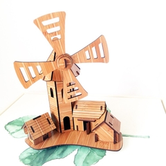 Đồ chơi lắp ráp gỗ 3D Mô hình Cối Xay gió Childishness Windmill Cottage R-9095