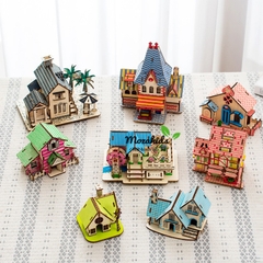 Đồ chơi lắp ráp gỗ 3D Mô hình Chocolate House Laser