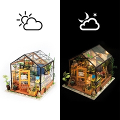 [BẢN QUỐC TẾ TIẾNG ANH] Đồ chơi lắp ráp gỗ 3D Mô hình DIY Doll House Kit Cathy is Flower DG104 Robotime