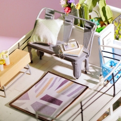 [BẢN XUẤT KHẨU TIẾNG ANH] Mô hình nhà DIY Doll House Robotime Dora's Loft DG12 Kèm Bộ dụng cụ và Keo dán