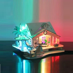 Đồ chơi lắp ráp gỗ 3D Mô hình Bali Island Villa